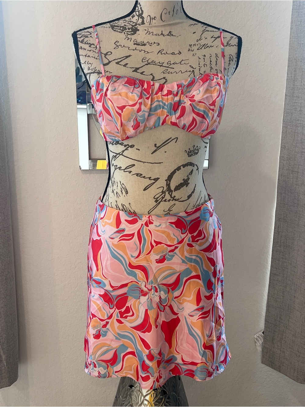 Cotton Candy LA Multicolor Swirl Top - Pink, Red, Orange, Blue